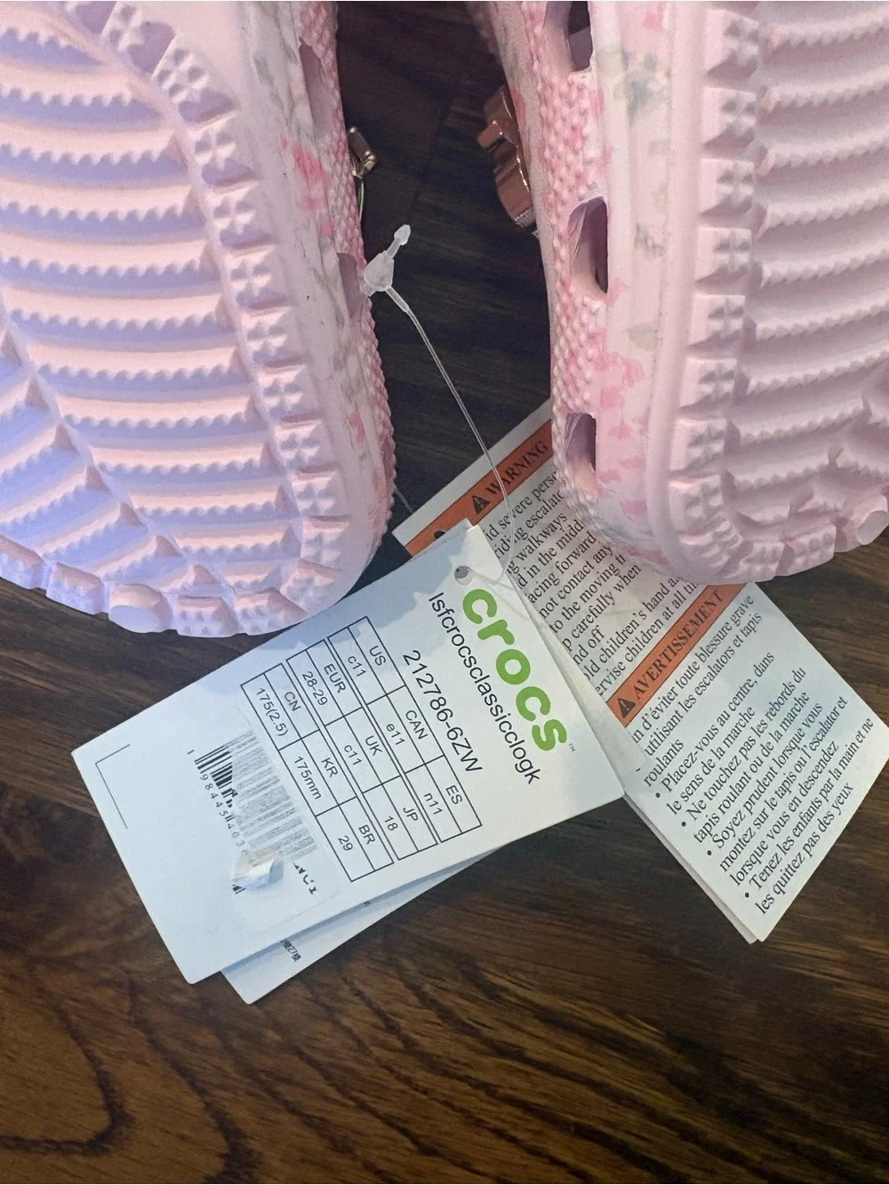 LoveShackFancy x Crocs Classic Clog - Little Kid - Pink Milk Size 11 NWT